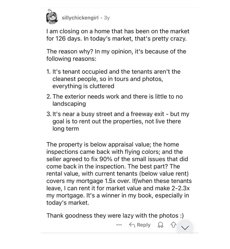 Poor Listing Presentation