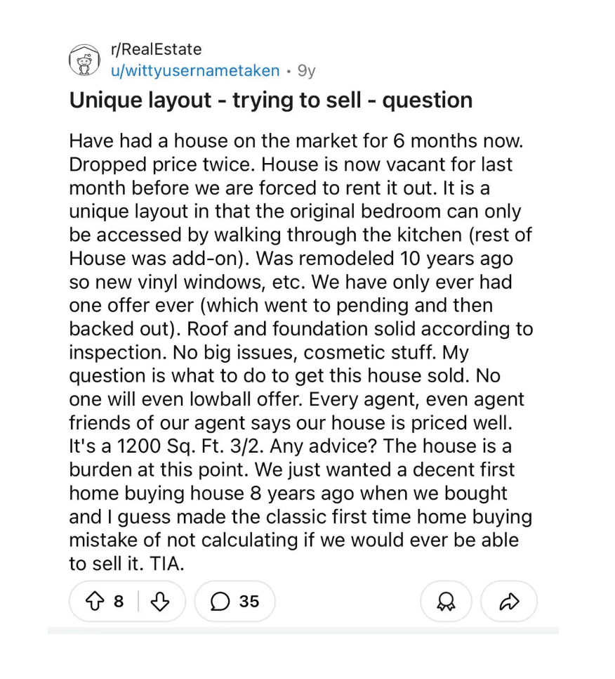 Unusual or Inefficient Floor Plans