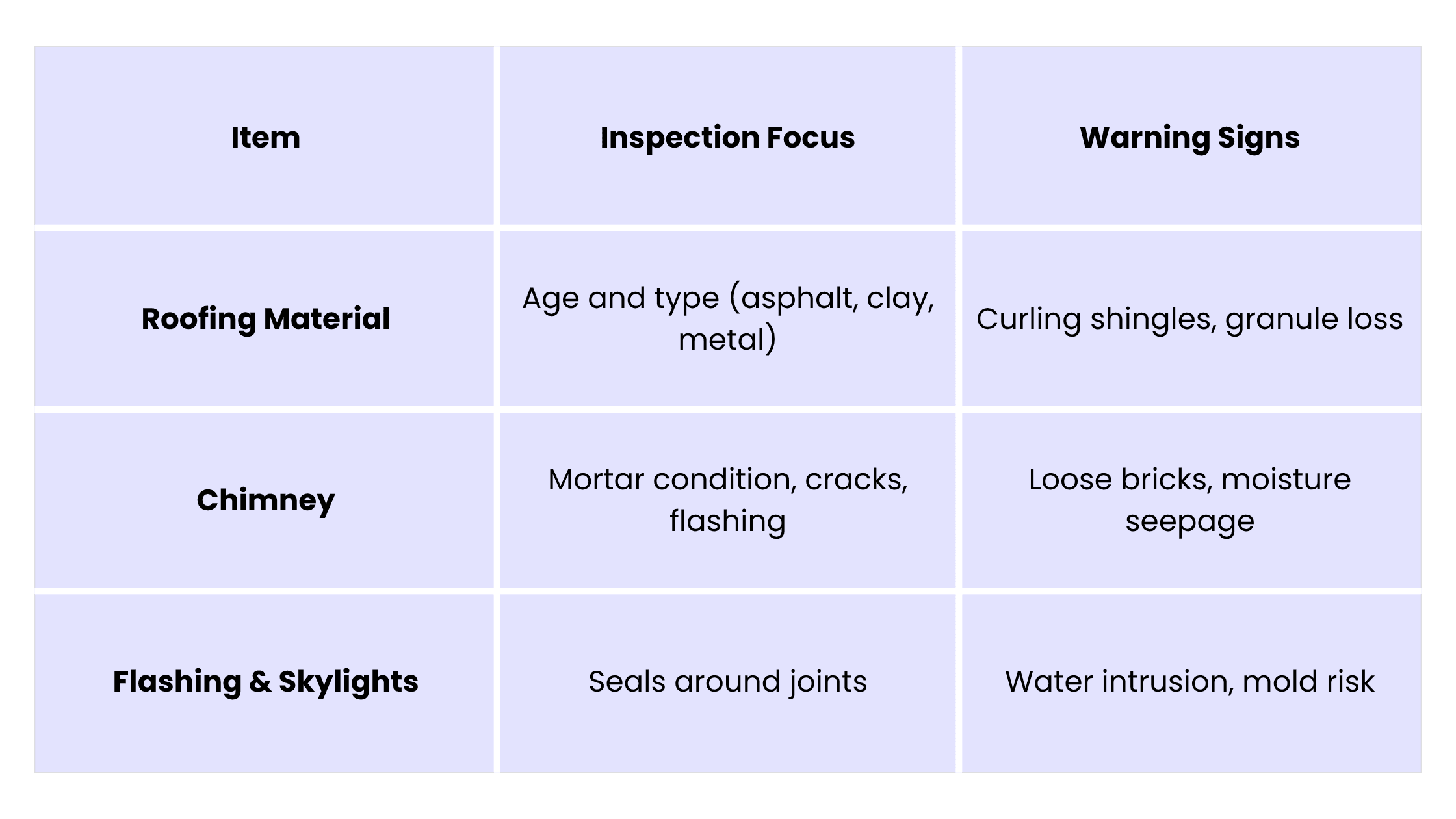 Roof and Chimney Inspection