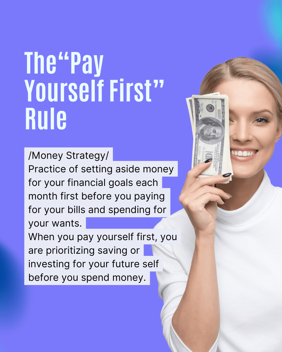 Pay yourself first rule - financial term
